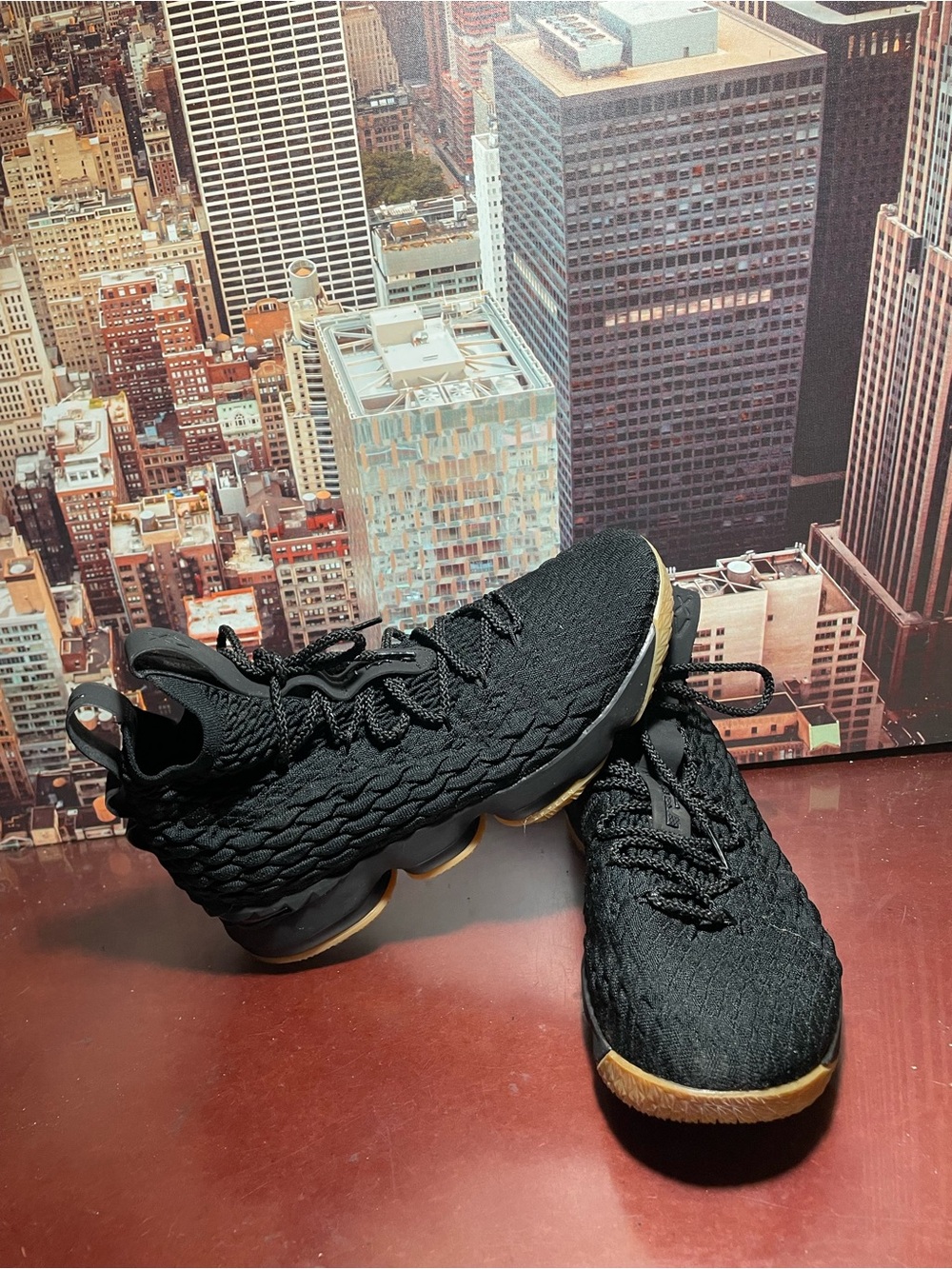 Size  10.5 - Nike LeBron 15 Black Gum No Box